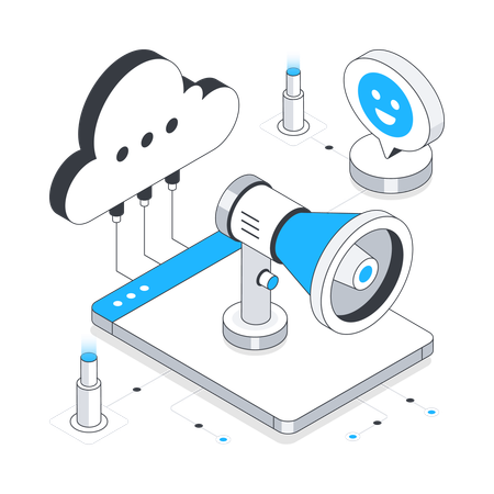 Cloud-Marketing  Illustration