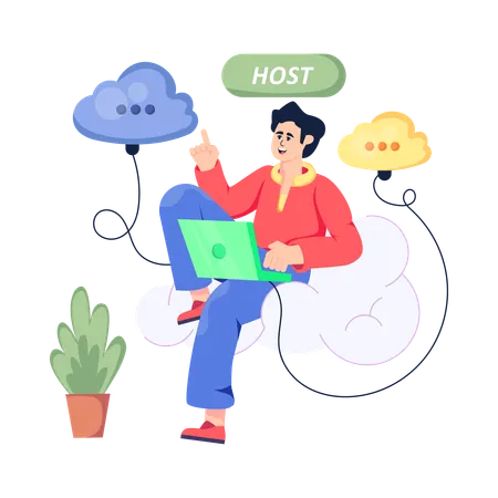 Cloud Network  Illustration