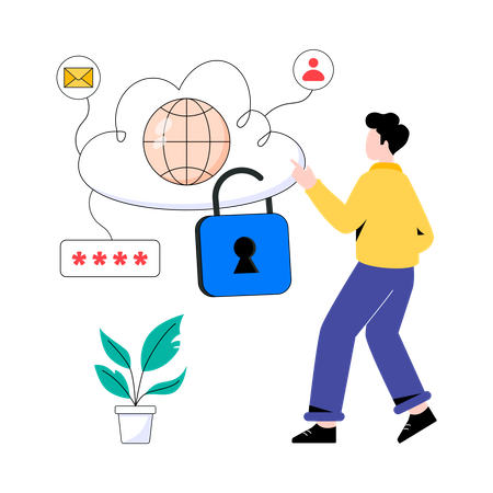 Cloud Network Security  Illustration