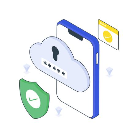 Cloud Security  Illustration