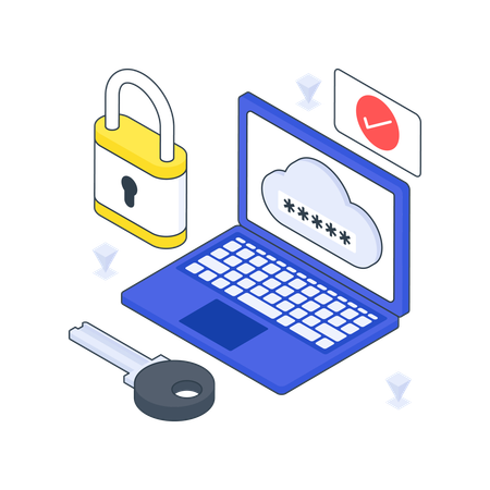 Cloud Security  Illustration