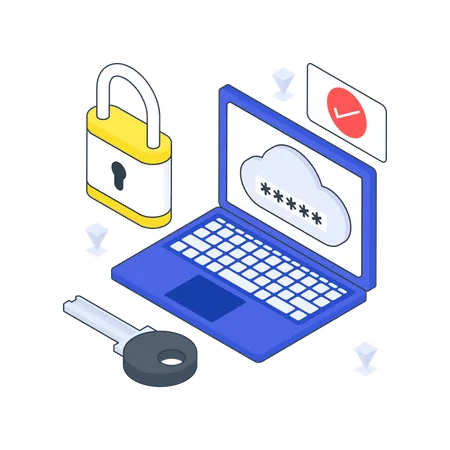 Cloud Security  Illustration