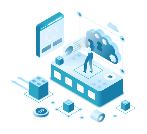 Cloud security  Illustration