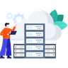 cloud-server illustration svg