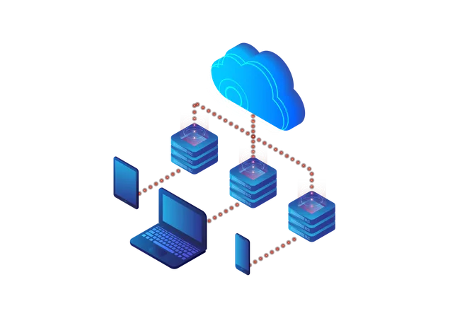 Cloud Server Illustration