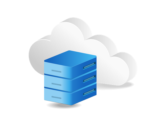 Cloud server Illustration