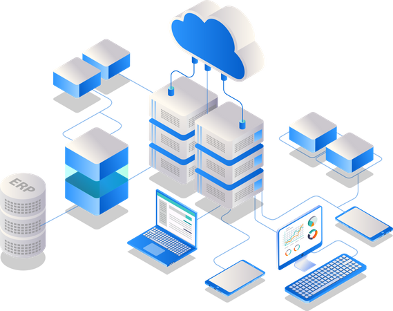 Cloud-Server-Analyse  Illustration