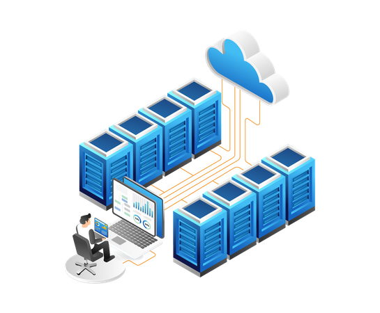 Cloud-Server-Analyse  Illustration