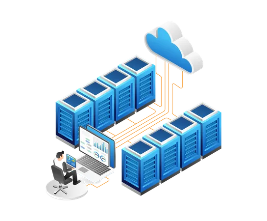 Cloud-Server-Analyse  Illustration