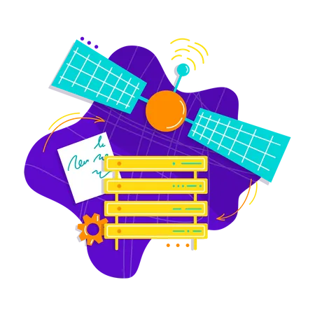 Cloud Server antenna  Illustration