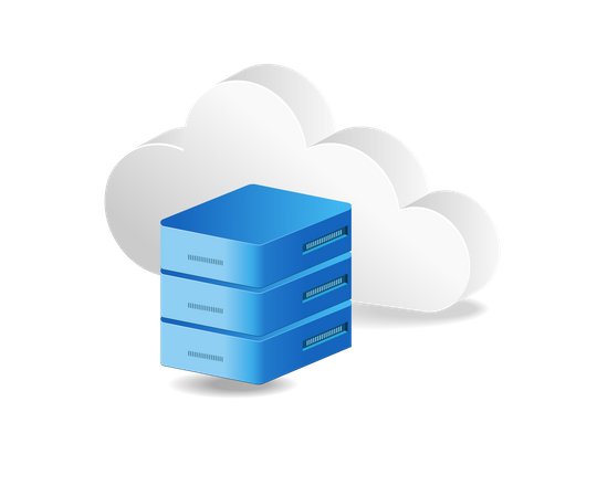 Cloud server  Illustration