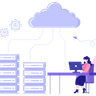 cloud server management illustration svg