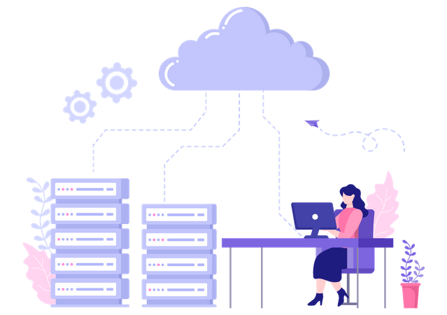 Cloud Server Optimization  Illustration