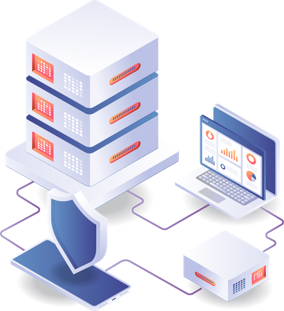 Cloud server security analysis  Illustration