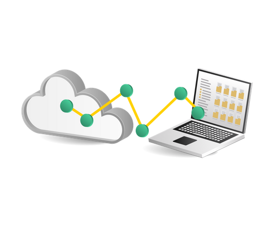 Cloud Server Technology Illustration