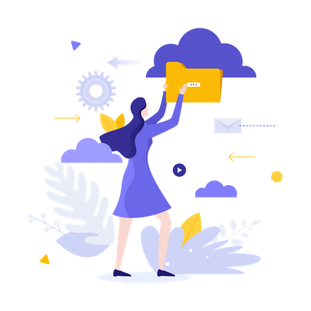 Cloud Service Illustration
