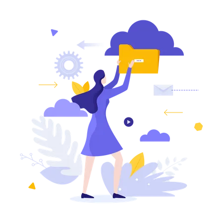 Cloud Service Illustration