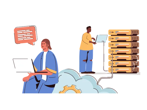 Cloud service  Illustration