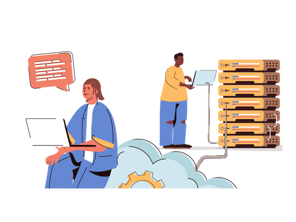 Cloud service  Illustration