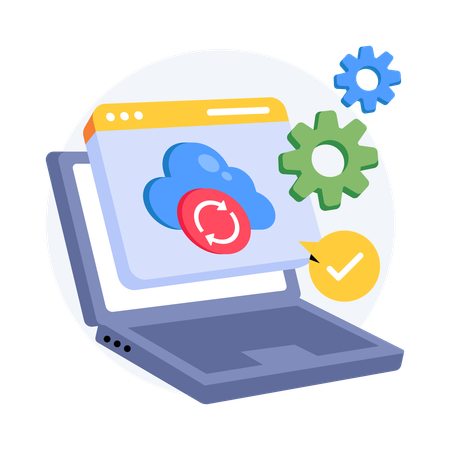 Cloud Services  Illustration