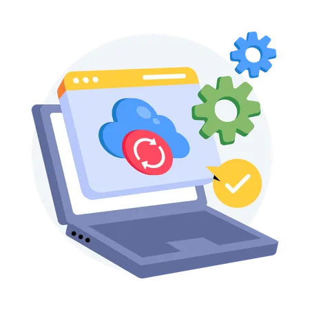 Cloud Services  Illustration