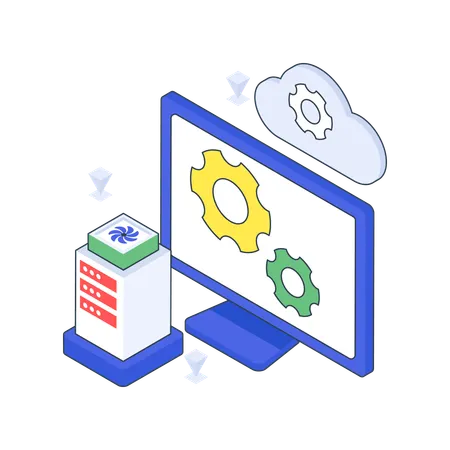 Cloud Services  Illustration