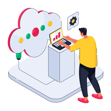 Cloud Services  Illustration