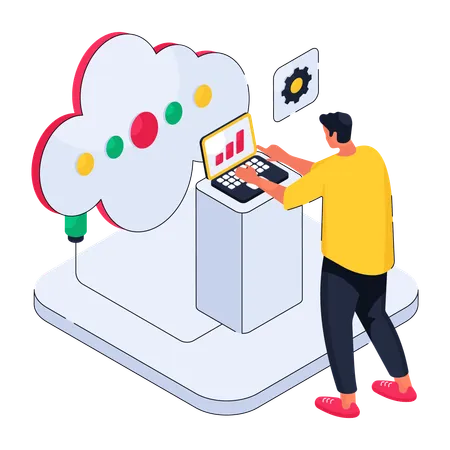 Cloud Services  Illustration