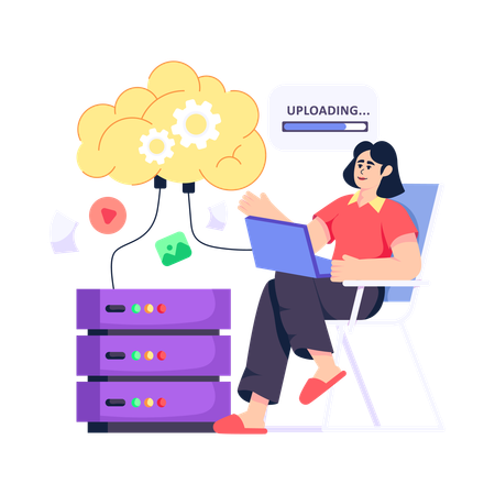 Cloud Services  Illustration