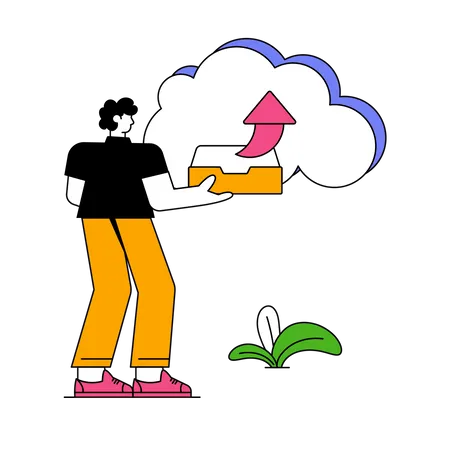 Cloud Sharing  Illustration