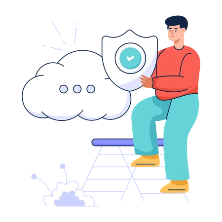 Cloud-Sicherheit  Illustration