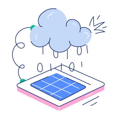 Cloud Software  Illustration