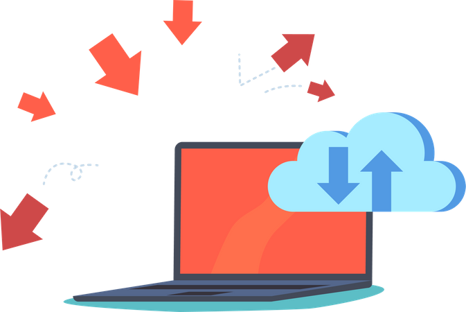 Cloud-Speicherschutz  Illustration