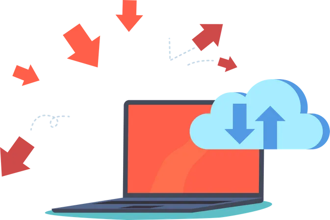 Cloud-Speicherschutz  Illustration