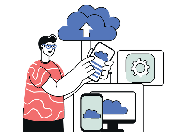 Cloud Storage  Illustration