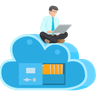 illustration cloud storage