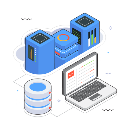 Cloud Storage Backup  Illustration