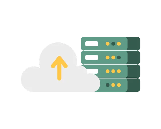 Cloud storage  Illustration