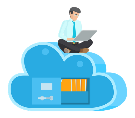 Cloud storage  Illustration