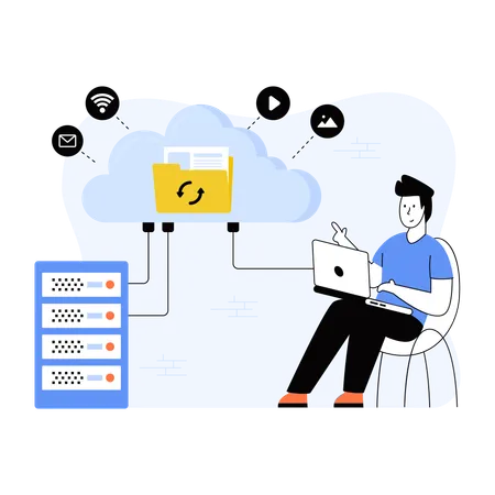 Cloud Storage  Illustration