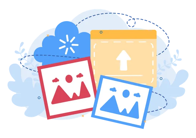 Cloud storage  Illustration