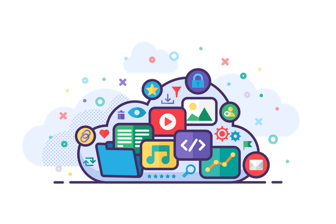 Cloud Storage  イラスト