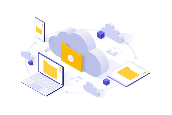 Cloud Storage  Illustration