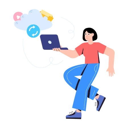 Cloud Synchronization  Illustration