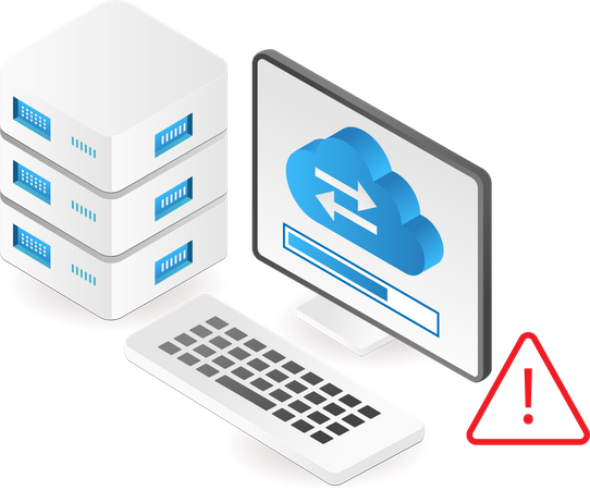 Cloud system update  Illustration