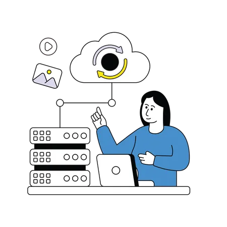 Cloud Technology  Illustration