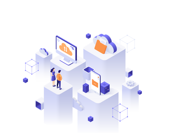 Cloud technology  Illustration