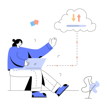 Cloud Transfer Illustration