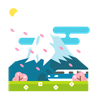 illustration cloudy weather