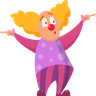 illustration for clown